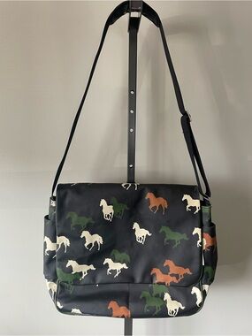 Danica Studio Horse Print Messenger Bag Equestrian